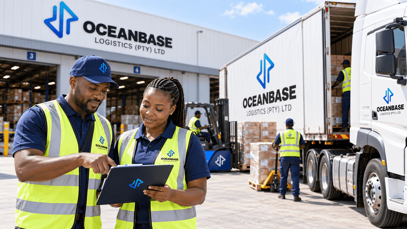 Warehouse team running an organised dispatch operation