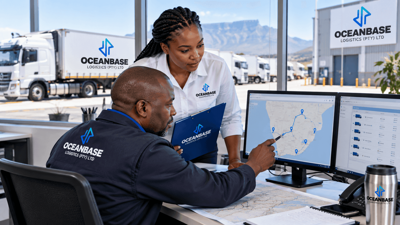Dispatch coordinators planning routes