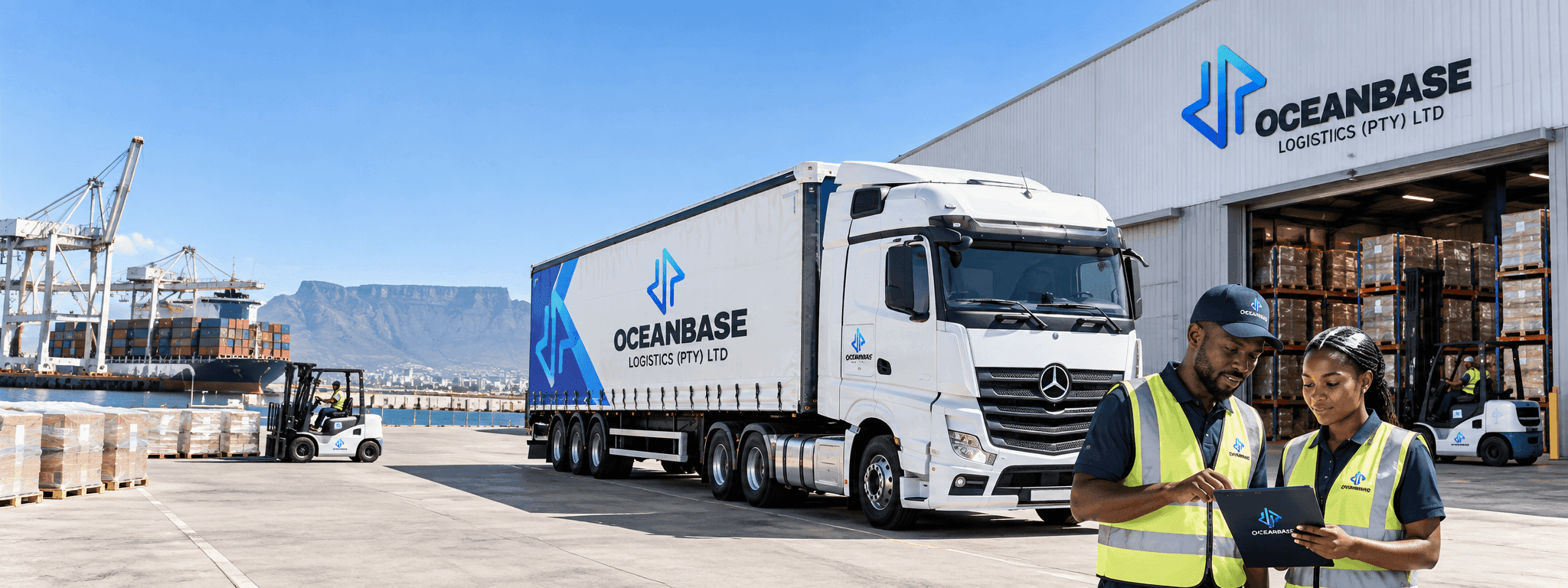 Oceanbase logistics services across road, storage and freight