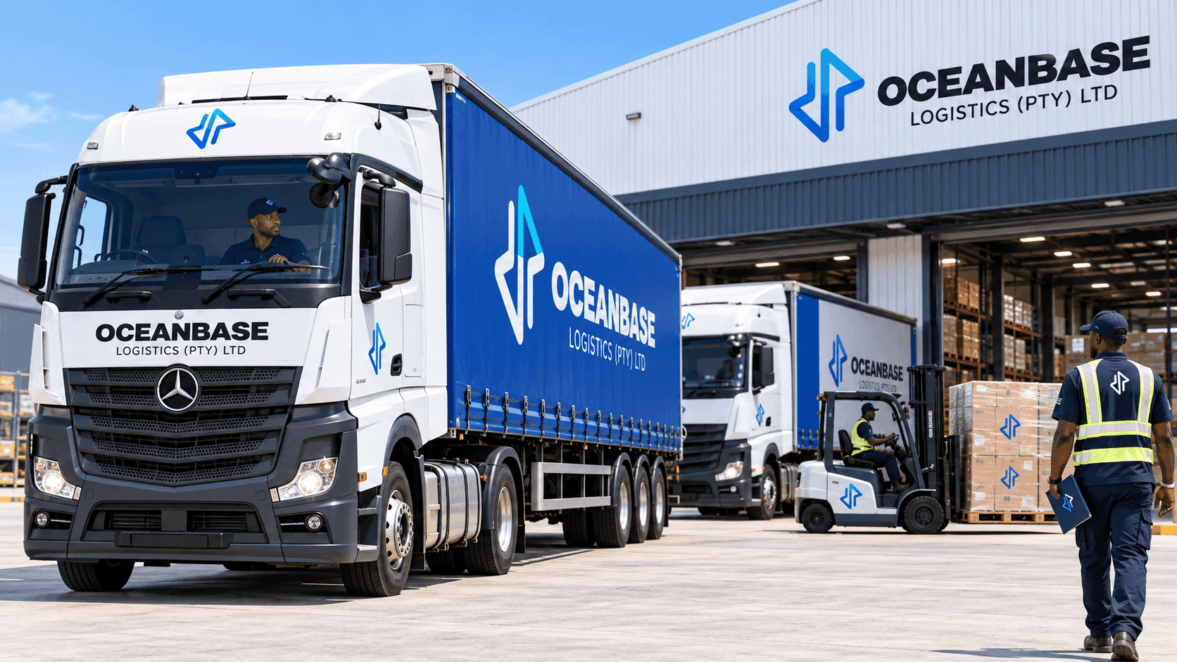 Trucks and warehouse operating as one integrated flow
